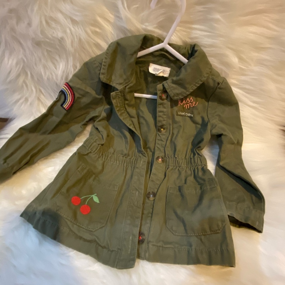 Toddler girl utility jacket